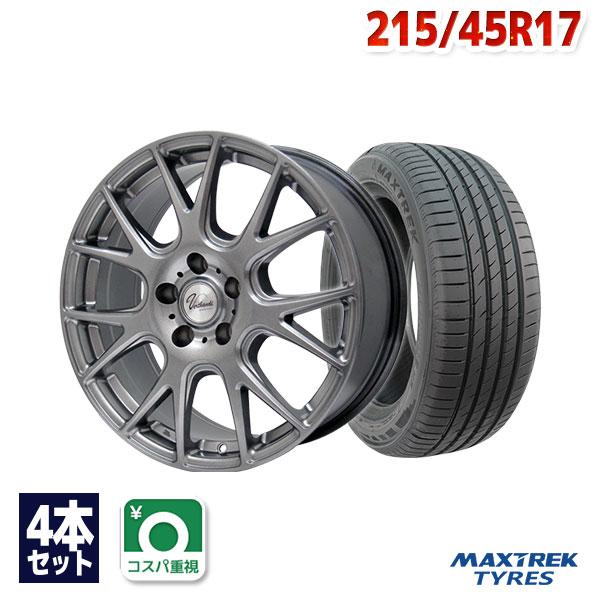 215/45R17 サマータイヤ ホイールセット MAXTREK MAXIMUS M2 送料無料 4...