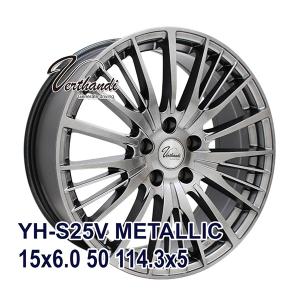 【4枚セット】 Verthandi YH-S25V 15x6.0 +50 114.3x5 METALLIC GRAY｜autoway