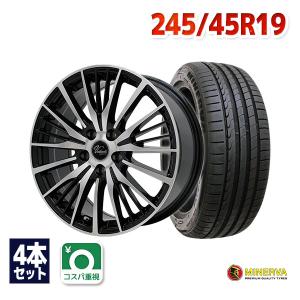 245/45R19 サマータイヤ ホイールセット MINERVA F205 送料無料 4本セット｜autoway