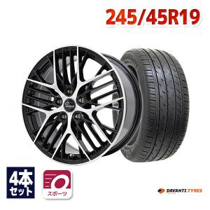 245/45R19 サマータイヤ ホイールセット DAVANTI DX640 送料無料 4本セット｜autoway