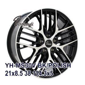 【4枚セット】 Verthandi YH-MS30V 21x8.5 +38 114.3x5 BK/POLISH｜autoway