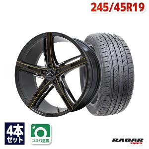 245/45R19 サマータイヤ ホイールセット Radar Dimax R8+ 送料無料 4本セット