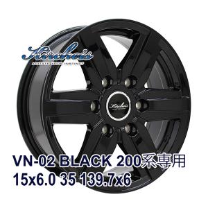 【4枚セット】 KIRCHEIS VN-02 15x6.0 +35 139.7x6 BLACK｜AUTOWAY(オートウェイ)