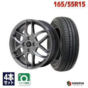 MINERVA（ミネルバ） 165/55R15 サマータイヤ ホイールセット 209 送料