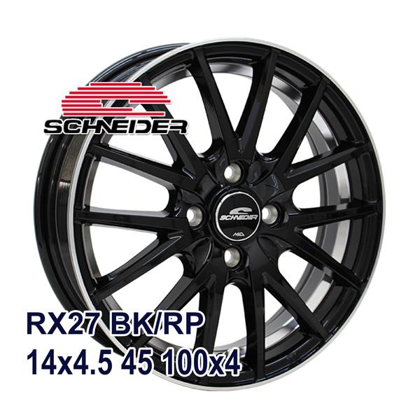 【4枚セット】 SCHNEIDER RX27 14x4.5 45 100x4 BK/RP