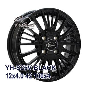 【4枚セット】 Verthandi YH-S25V 12x4.0 42 100x4 BLACK｜autoway