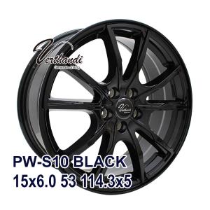 【4枚セット】 Verthandi PW-S10 15x6.0 53 114.3x5 BLACK｜autoway