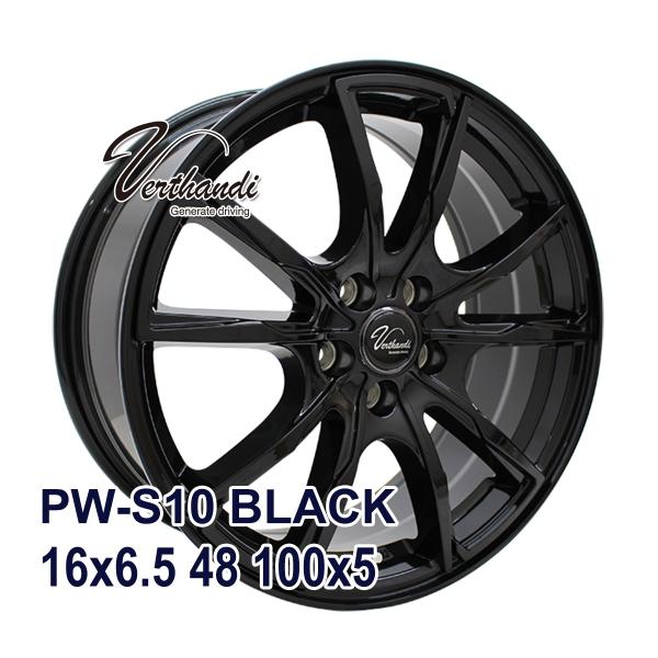 【4枚セット】 Verthandi PW-S10 16x6.5 48 100x5 BLACK