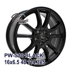 【4枚セット】 Verthandi PW-S10 16x6.5 48 114.3x5 BLACK｜autoway