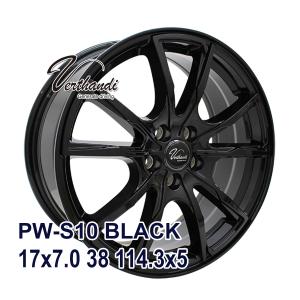 【4枚セット】 Verthandi PW-S10 17x7.0 38 114.3x5 BLACK｜autoway