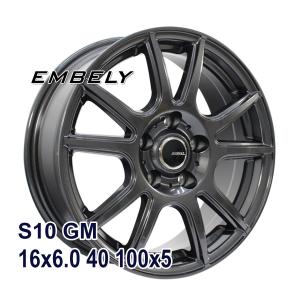 4枚セット】 EMBELY S12 16x6.0 40 100x5 GM : AUTOWAY(オートウェイ
