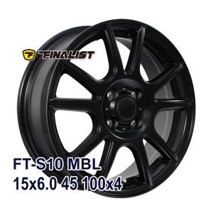 【4枚セット】 FINALIST FT-S10 15x6.0 +45 100x4 MBL｜autoway