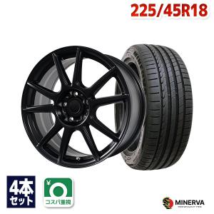 225/45R18 サマータイヤ ホイールセット MINERVA F205 送料無料 4本セット｜autoway