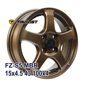 【4枚セット】 FINALIST FZ-S5 15x4.5 +43 100x4 MBR｜autoway