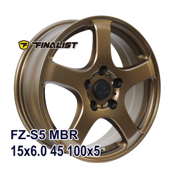 【4枚セット】 FINALIST FZ-S5 15x6.0 +45 100x5 MBR