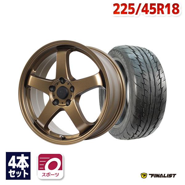 225/45R18 サマータイヤ ホイールセット FINALIST 595 EVO 送料無料 4本セ...
