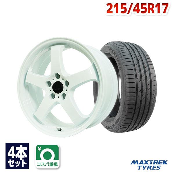 215/45R17 サマータイヤ ホイールセット MAXTREK MAXIMUS M2 送料無料 4...