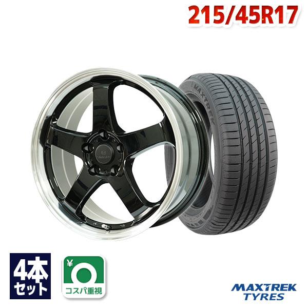 215/45R17 サマータイヤ ホイールセット MAXTREK MAXIMUS M2 送料無料 4...