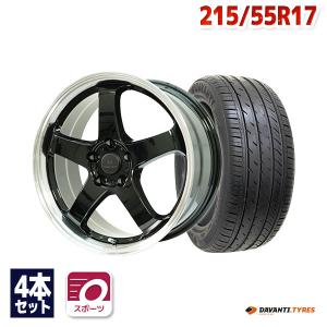 215/55R17 サマータイヤ ホイールセット DAVANTI DX640 送料無料 4本セット｜autoway