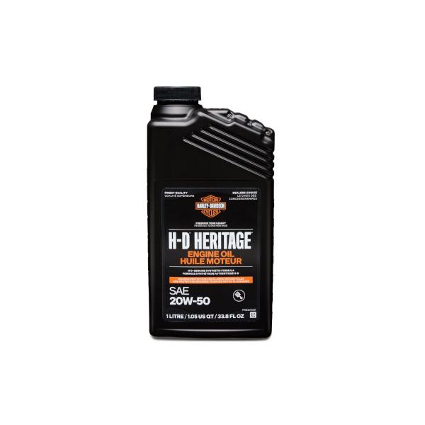 ハーレーダビッドソン 純正 モーターオイル ヘリテージ フルシンセティック 20W-50 1L ツー...