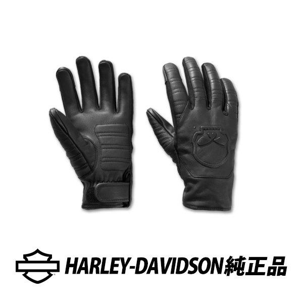 ハーレーダビッドソン 純正 グローブ WILLIE G Sサイズ スカルグラフィック ブラック 97...