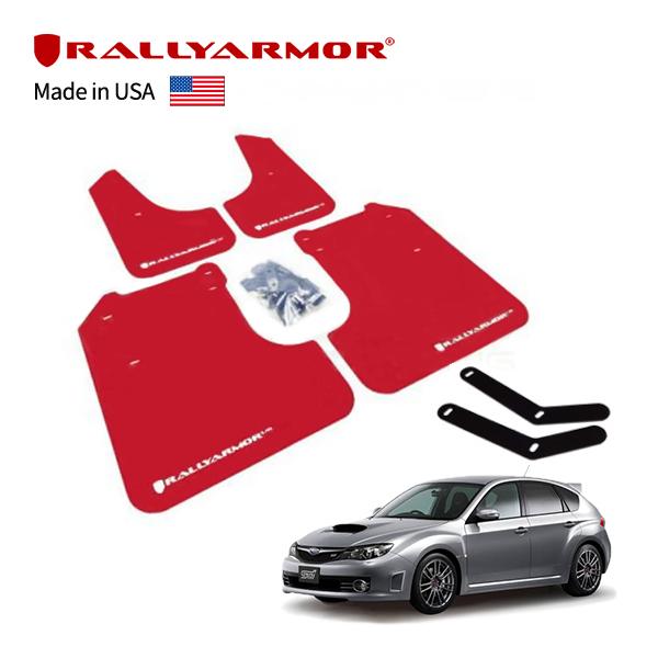 RallyArmor 正規品 マッドガード スプラッシュガード 1台分 レッド スバル インプレッサ...