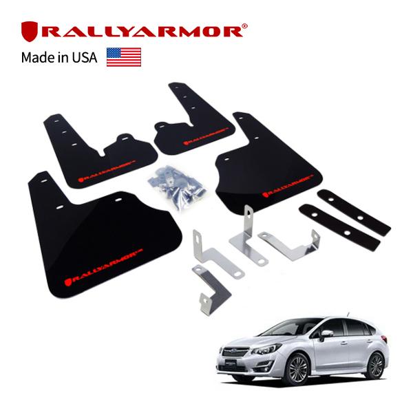 RallyArmor 正規品 マッドガード スプラッシュガード 4枚セット ブラック ロゴ入 スバル...