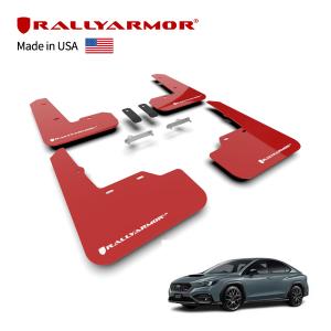 WRX S4 Rally Armor 2021- スバル VBH マッドフラップ レッド/ブラック