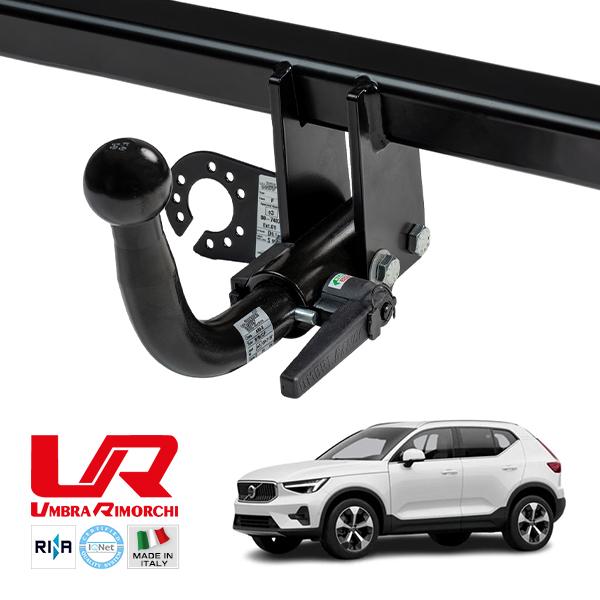UMBRA RIMORCHI 正規品 ボルボ VOLVO XC40 XB 着脱式スワンネック ヒッチ...