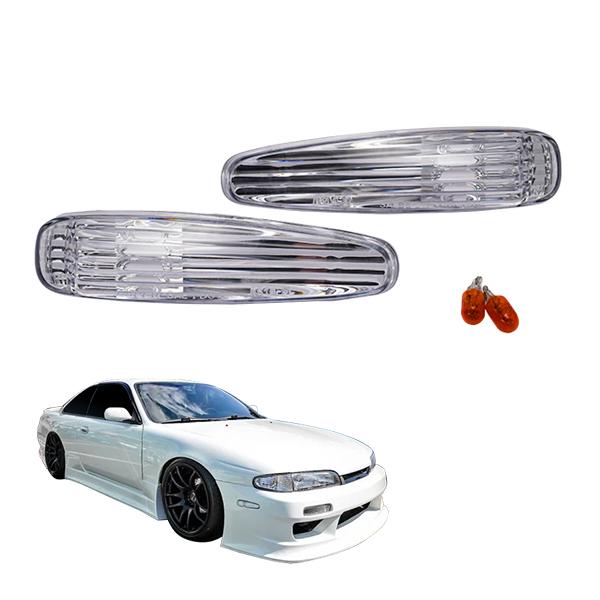 シルビア S14 CS14 SILVIA Js Qs 前期 H5.10〜H8.6 クリスタル サイド...