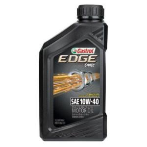 Castrol カストロール  エンジンオイル EDGE エッジ  10W-40 FULL SYNTHETIC 100％化学合成油 1QT 946ml  並行輸入品