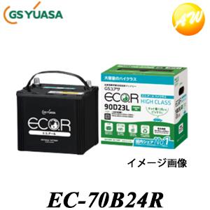 【返品交換不可】EC-70B24R エコ.アールハイクラス GSユアサ 自動車用高性能バッテリー 大...