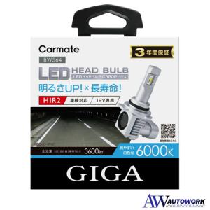 カーメイト CAR MATE GIGA BW564 C3600 6000K HIR2 LEDヘッドバルブ