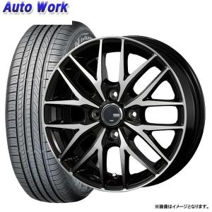 夏タイヤ+アルミホイール 4本セット VENES FS01 ブラックポリッシュ 4J-13 +45 4H 100 ロードストーン NBLUE ECO SH01 155/65R13 サマータイヤ｜autowork