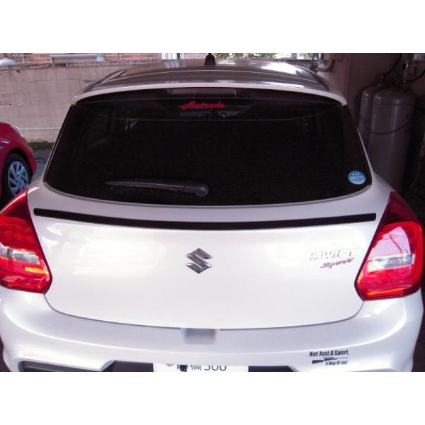 スイフト＆スイフトスポーツ 綾織カーボン調ダックテールスポイラー リアスポイラー ZC13S,ZC5...