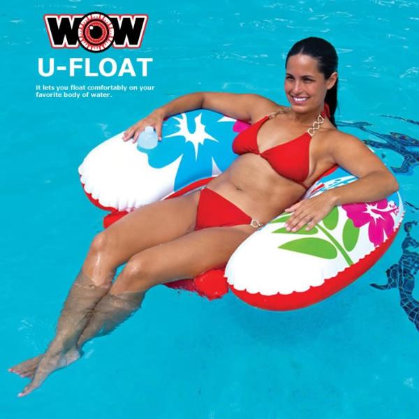 1人乗り 浮き輪 フローター プール WOW (ワオ) ユーフロート pool4