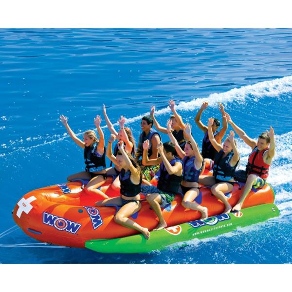 バナナボート トーイングチューブ ダブル 10人乗り （5×5) クローズドバウ