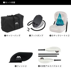 カヤック インフレータブル 2人乗り AQUA...の詳細画像3