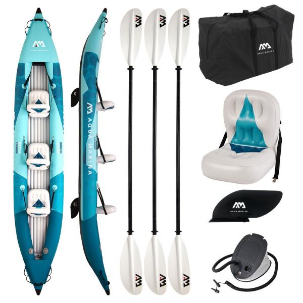 【レビューキャンペーン中】カヤック インフレータブル 3人乗り AQUA MARINA(アクアマリー...
