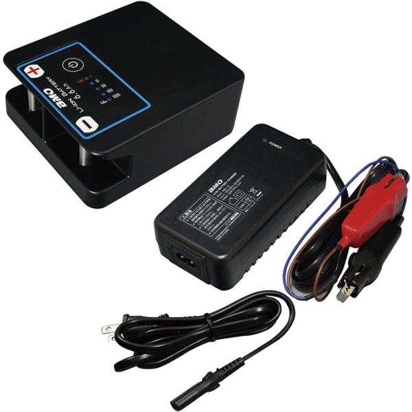 電動リール用 バッテリー BMO リチウムイオンバッテリー6.6Ah 充電器セット