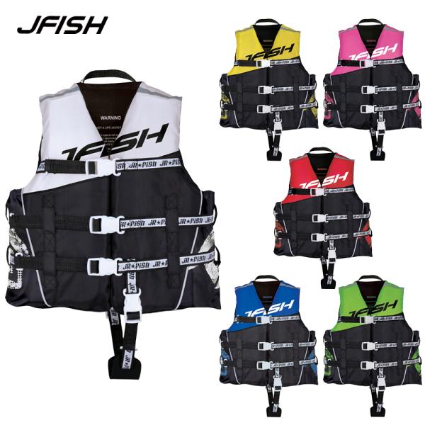 子供用ライフジャケット 110-150cm J-FISH ジェイフィッシュ ライフベスト 股下ベルト...