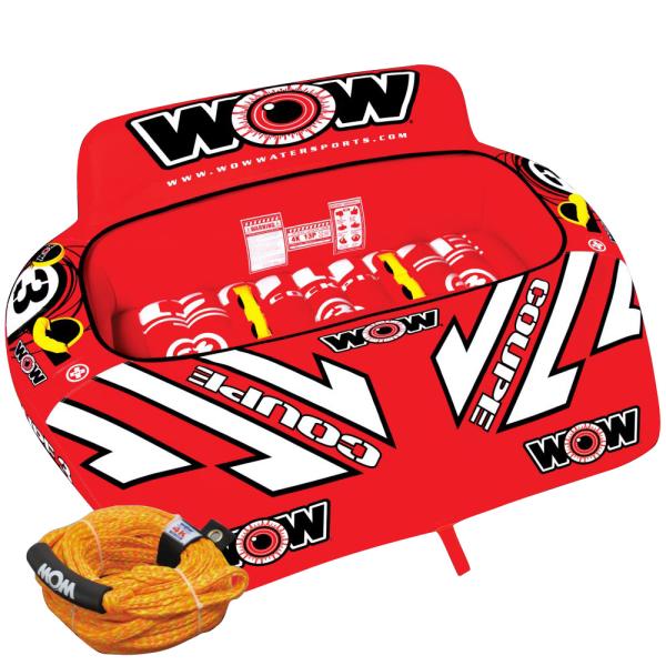 3人乗り トーイングチューブ バナナボート WOW(ワオ) クーペ コックピット 3P 2点セット ...