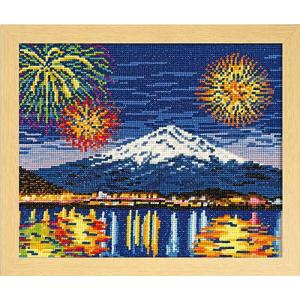 オリムパス】刺しゅうキット7493 オノエメグミ 「木々の彩り」 黄金色