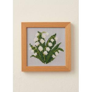 ルシアン COSMO 刺しゅうキット 小さな花のフレーム すずらん
