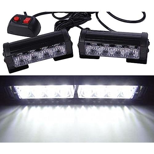 [Avan Knight] 12V ストロボ ライト バー LED 2個 セット 緊急 警告灯 車 ...