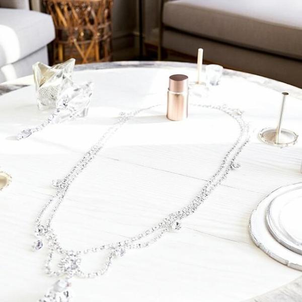 ネックレス  アクセサリー 結婚式 演奏会 レディース ビジュー イヤリングセット 上品 ピアノ コ...