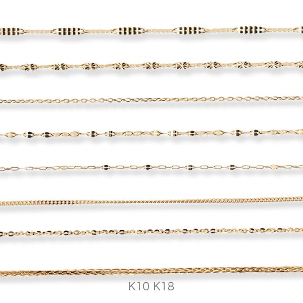 ゴールド チェーン アンクレット k10 k18 シンプル ギフト プレゼント　Gold Chain...