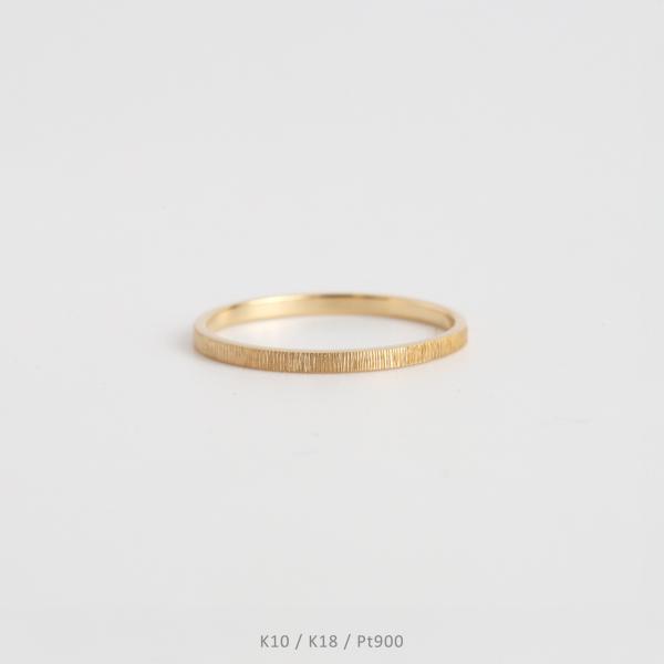 平打ち ヘアライン リング 指輪 ゴールド レディース K10 K18 Pt900 プラチナ 地金 ...