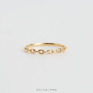 agete（アガット） agete K18 リング 指輪 ダイヤモンド0.09CT ハーフ