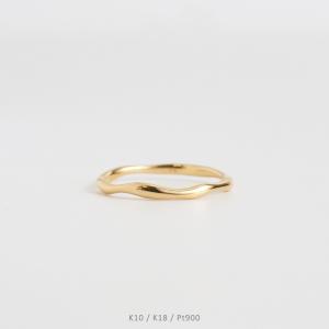シンプル ゴールド リング 指輪 レディース K10 K18 Pt900 プラチナ 地金 華奢 細身 ギフト プレゼント Lino Ring